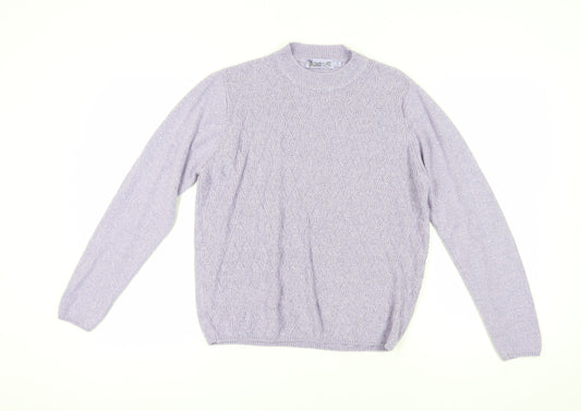 Womens UK Size M Honor Millburn Purple Pullover Jumper