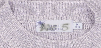 Womens UK Size M Honor Millburn Purple Pullover Jumper
