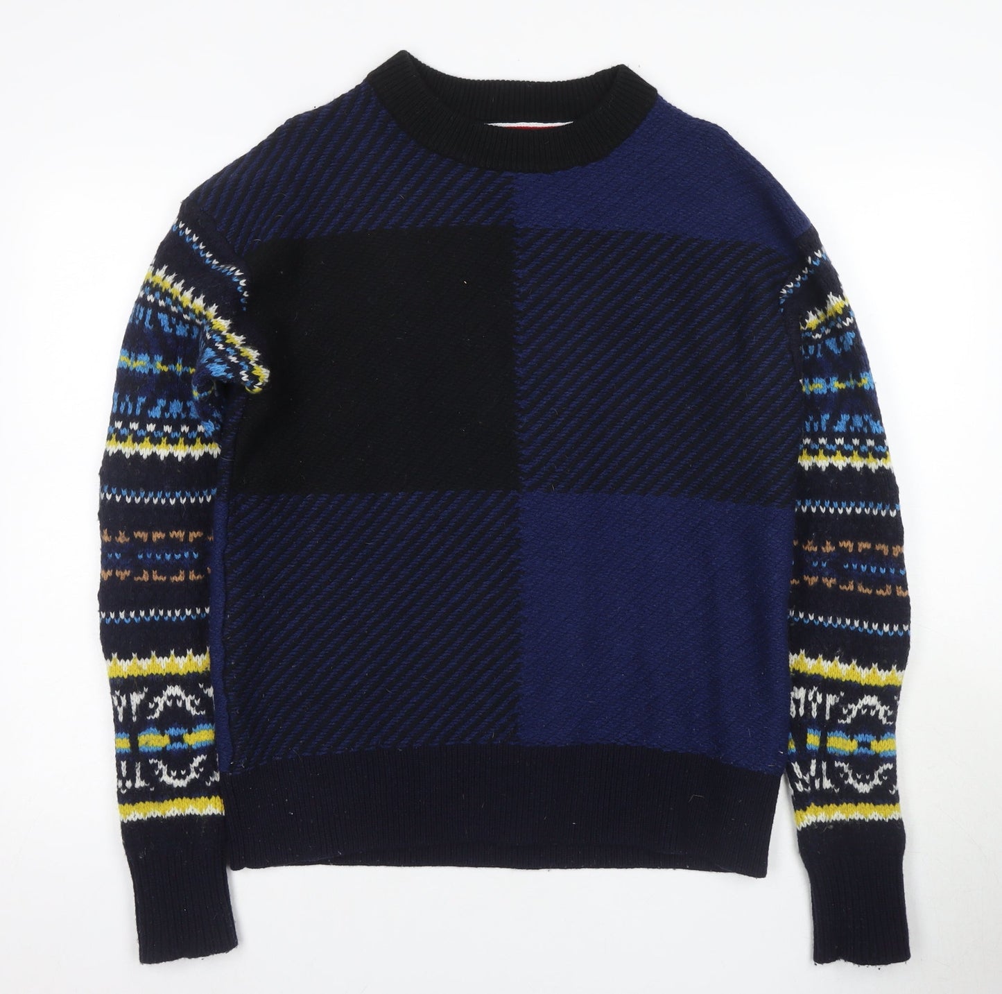 Tommy Hilfiger Men's Blue Fair Isle Pullover, Size L