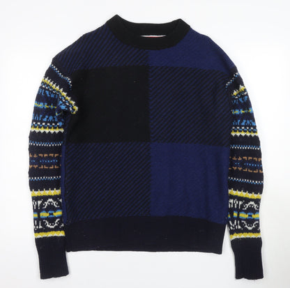 Tommy Hilfiger Men's Blue Fair Isle Pullover, Size L