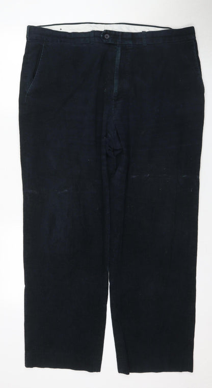James Pringle Men's Black Corduroy Trousers 42"