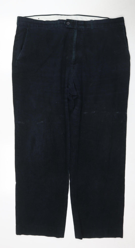 James Pringle Men's Black Corduroy Trousers 42"