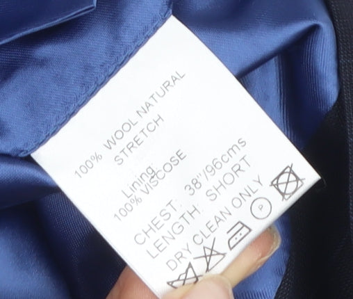 Mens UK Size 38 Daniel Hechter Regular Blue Suit Jacket