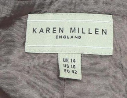 Karen Millen Women's Brown A-Line Skirt Size 14