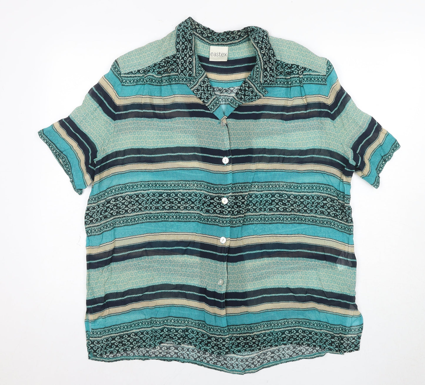 Womens UK Size 16 Eastex Multicoloured  Blouse