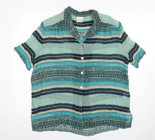 Womens UK Size 16 Eastex Multicoloured  Blouse