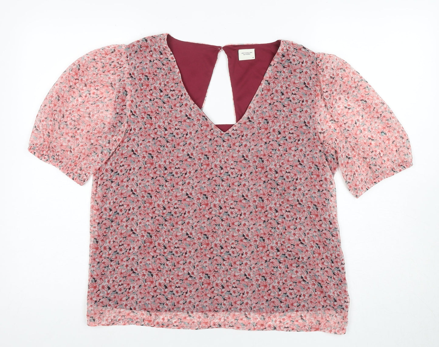 Jacqueline de Yong Floral Blouse Multicoloured Size 10