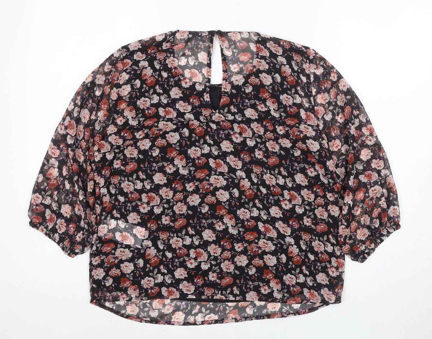 Jacqueline de Yong Women's Multicoloured Floral Blouse Size 8