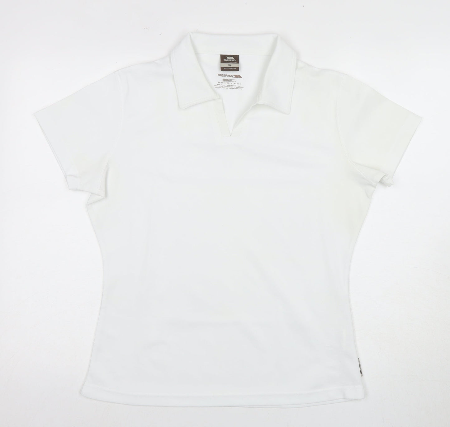 Womens UK Size XL Trespass White Basic Polo
