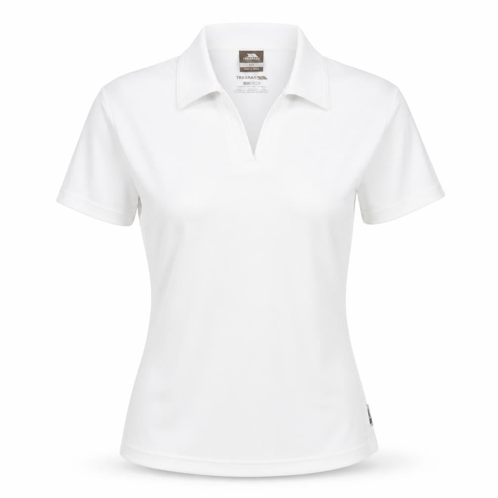 Womens UK Size XL Trespass White Basic Polo