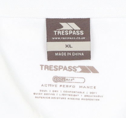 Womens UK Size XL Trespass White Basic Polo