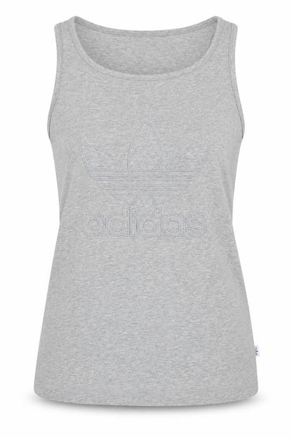 Womens UK Size 10 adidas Grey Basic Tank