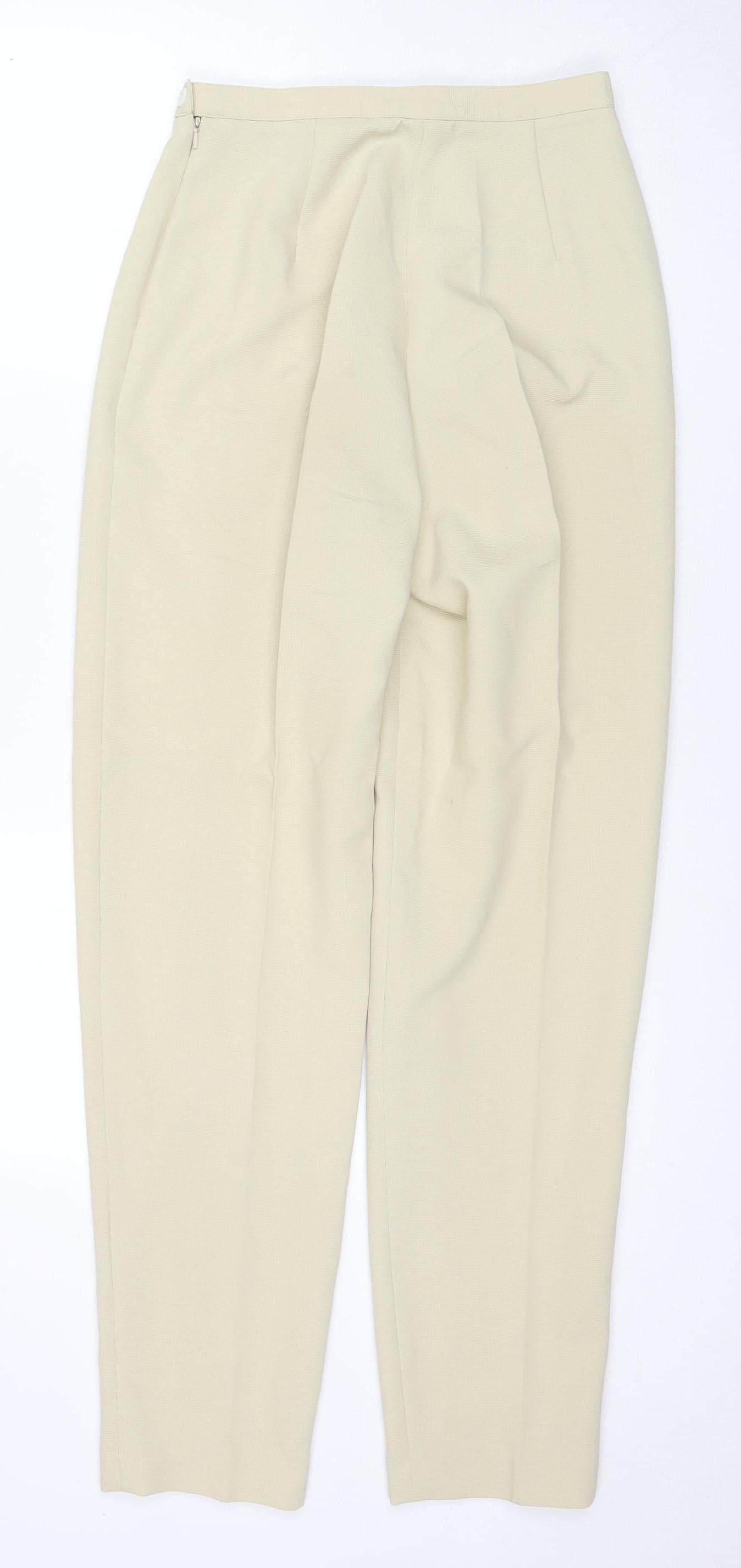 Laura Ashley Women’s Beige Straight Trousers Size 10