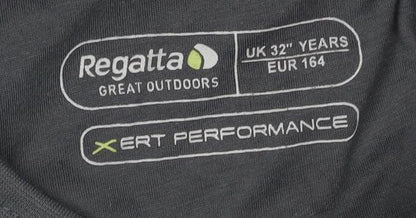 Regatta Men's Black Graphic Print T-Shirt, Size 32