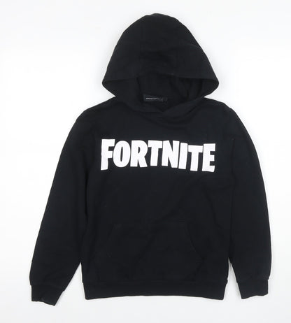 Fortnite Boys Black Graphic Hoodie 9-10 Years