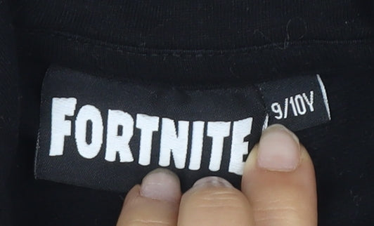 Fortnite Boys Black Graphic Hoodie 9-10 Years