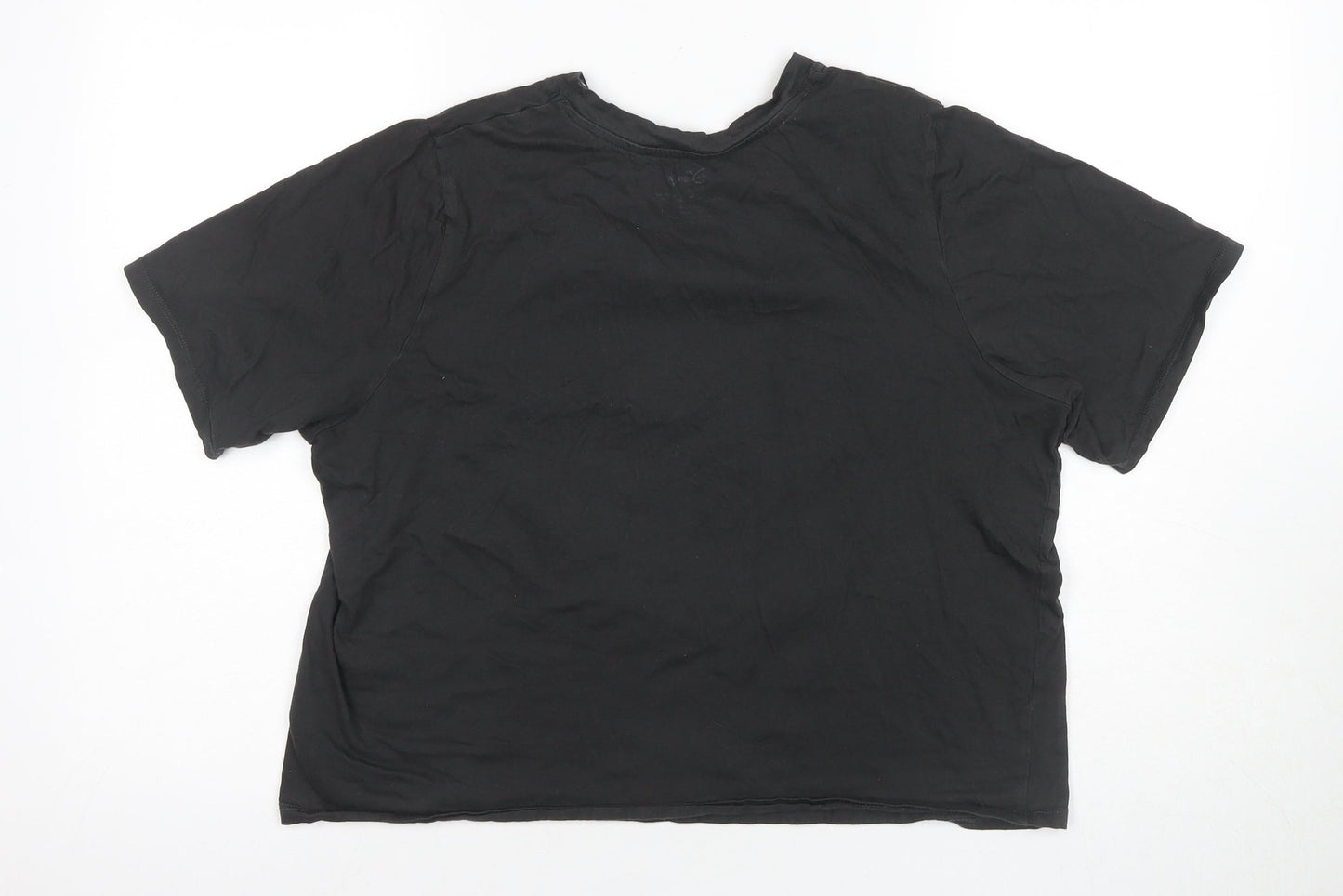 Disney Women's Black Winnie the Pooh T-Shirt Size 14