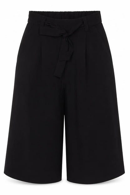 Womens UK Size 10 Zara Relaxed Fit Paperbag Black Trousers