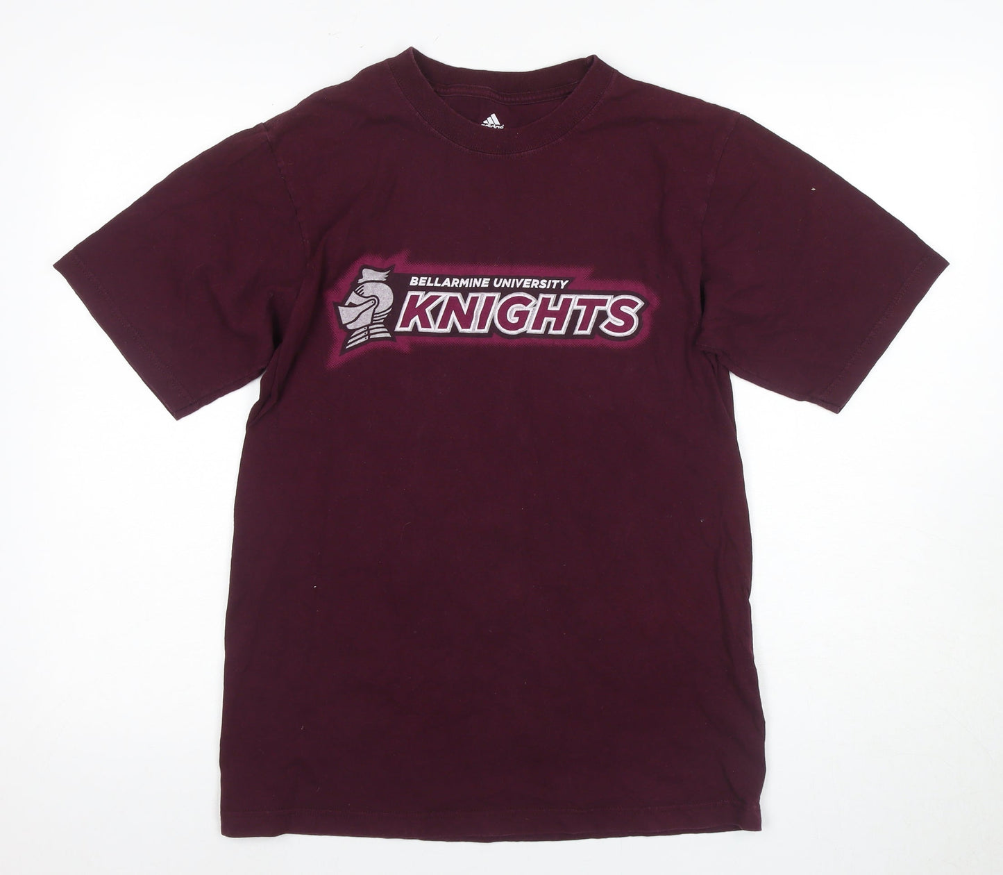 Unisex Adults UK Size M adidas Burgundy Basic T-Shirt
