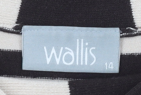 Womens UK Size 14 Wallis Multicoloured Basic T-Shirt