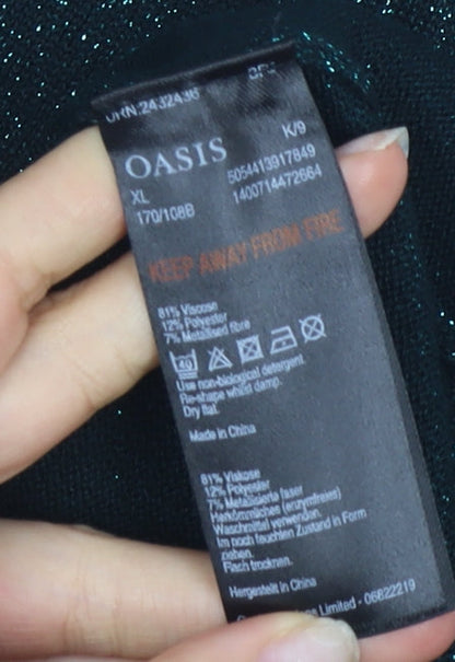 Womens UK Size XL Oasis Black Pullover Jumper
