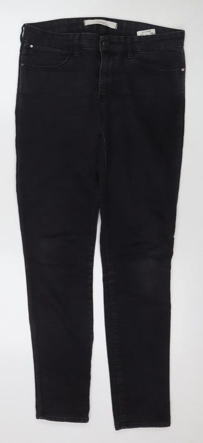 Womens UK Size 31 Wrangler Slim Fit Skinny Black Jeans