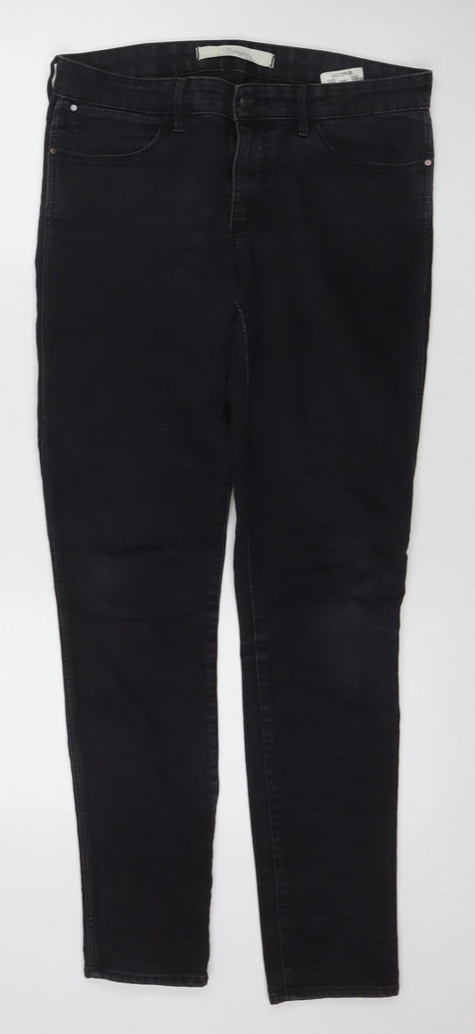 Womens UK Size 31 Wrangler Slim Fit Skinny Black Jeans