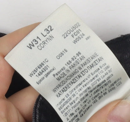 Womens UK Size 31 Wrangler Slim Fit Skinny Black Jeans