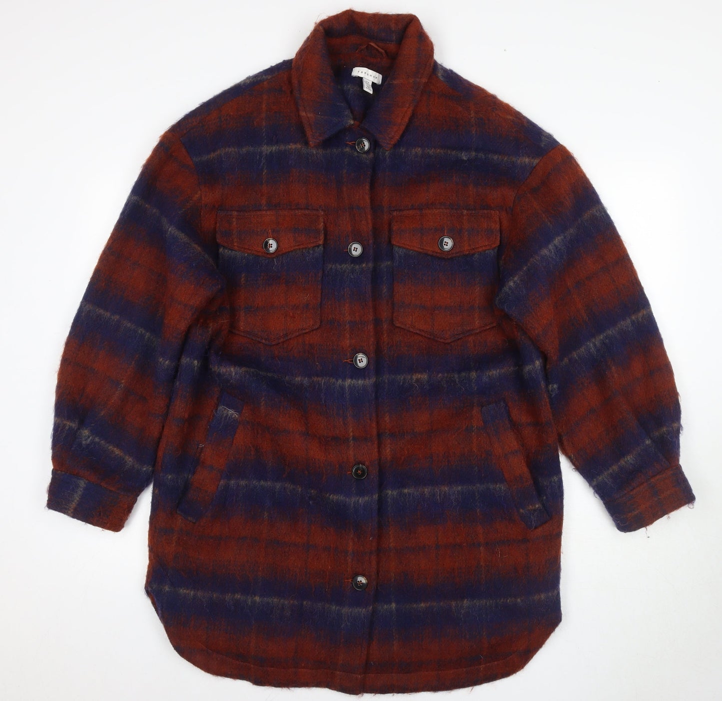 Womens UK Size M Topshop Multicoloured Basic Jacket
