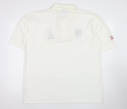 Blue Max Unisex White Polo Shirt XL Classic