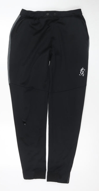 Gym King Men's Black Jogger Trousers - Size L