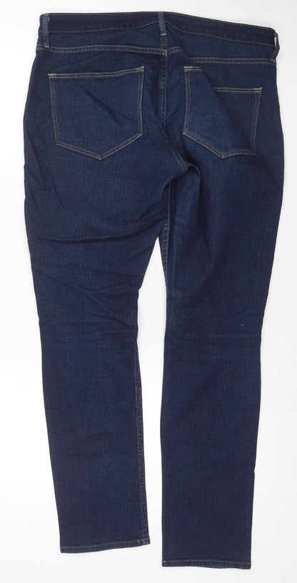 &Denim Women's Blue Skinny Jeans, Regular Waist, Size 32