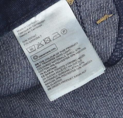 &Denim Women's Blue Skinny Jeans, Regular Waist, Size 32
