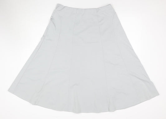 Damart Women's Grey A-Line Skirt UK 18