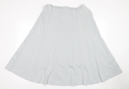 Damart Women's Grey A-Line Skirt UK 18