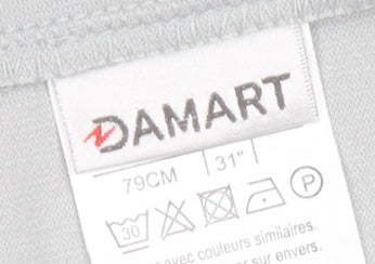 Damart Women's Grey A-Line Skirt UK 18