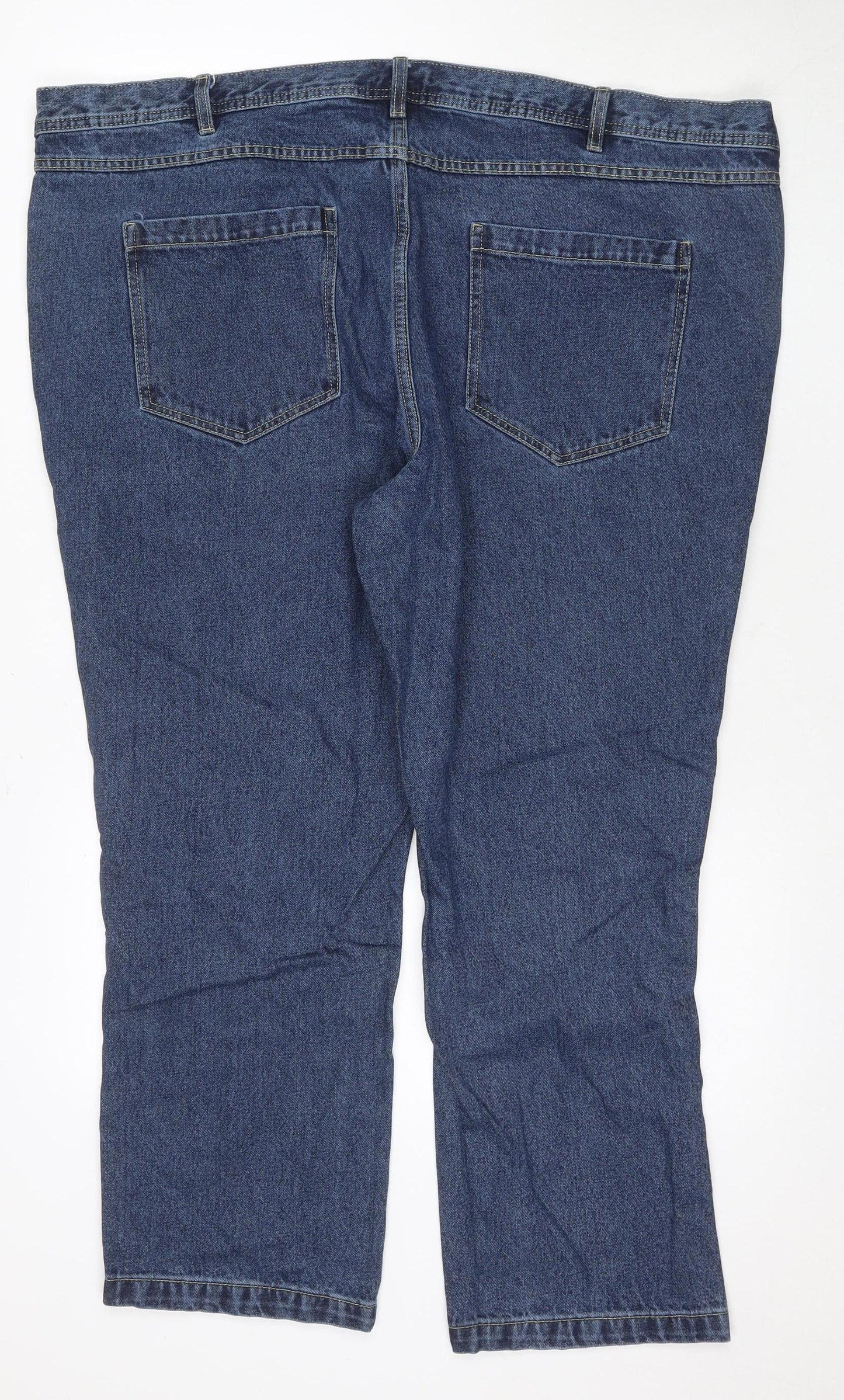 Jacamo Men's Blue Straight Jeans, Size 48, Regular Fit