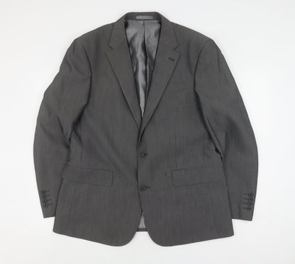 1860 Limited Edition Men's Grey Suit Jacket, 44S, Formal
