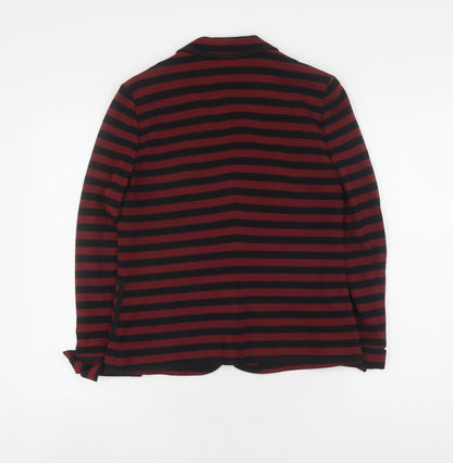 Banana Republic Women's Red Stripe Suit Jacket, Size 10