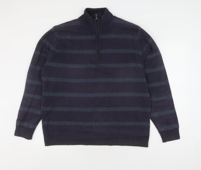 Mens UK Size M Atlantic Bay Blue Full Zip Sweatshirt