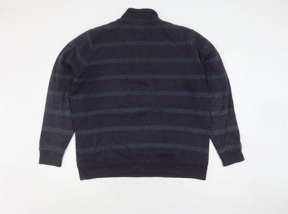 Mens UK Size M Atlantic Bay Blue Full Zip Sweatshirt