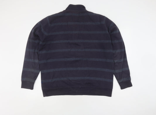 Mens UK Size M Atlantic Bay Blue Full Zip Sweatshirt