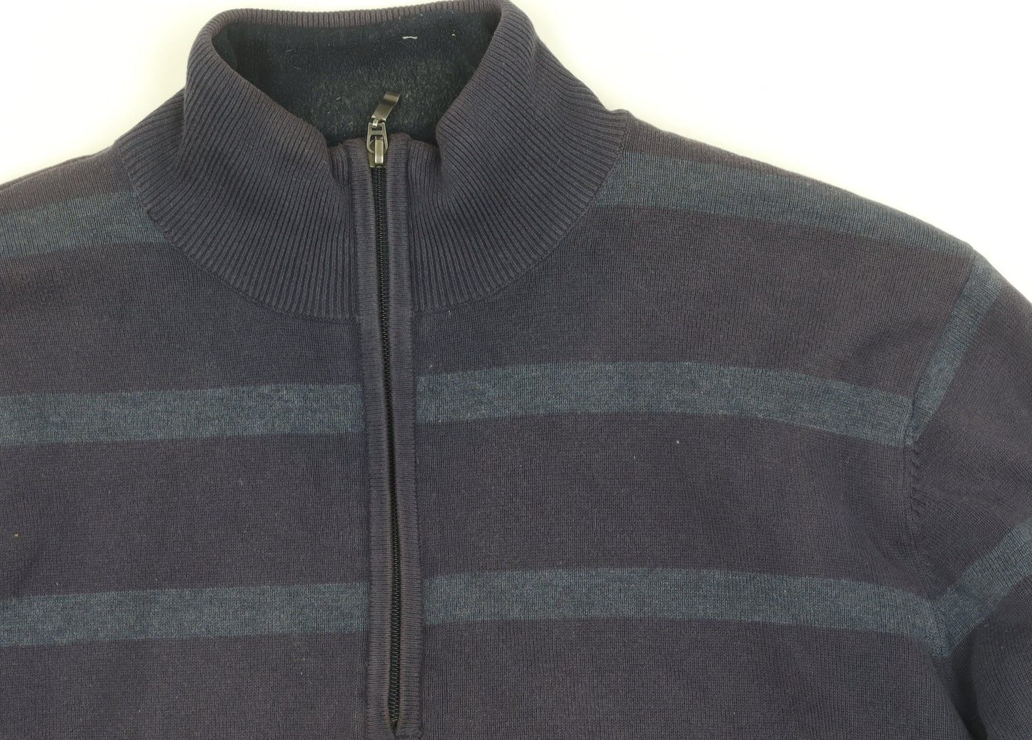 Mens UK Size M Atlantic Bay Blue Full Zip Sweatshirt