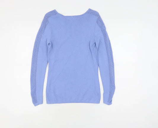 Austin Reed Women's Blue Knit Pullover Jumper, Size S