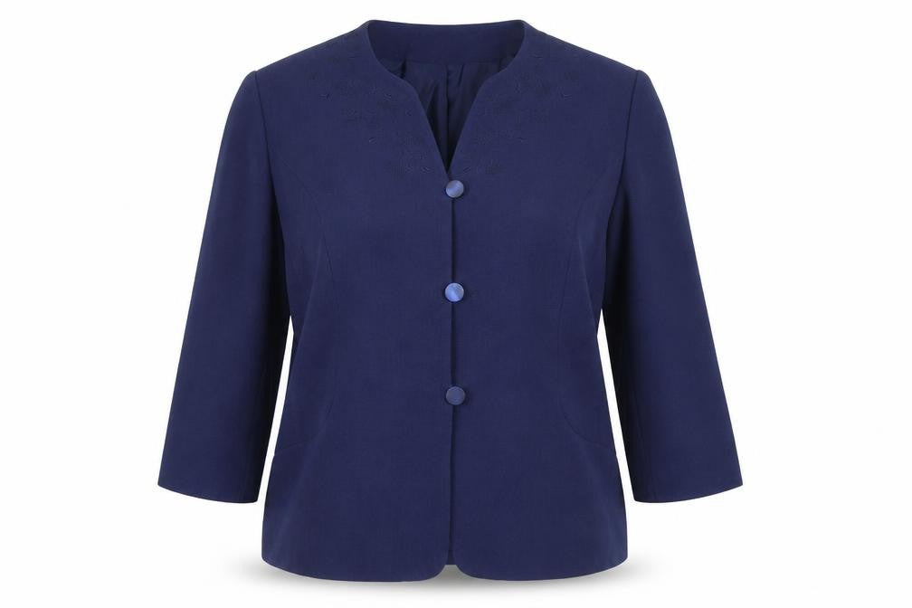 Womens UK Size 16 Eastex Regular Blue Suit Jacket