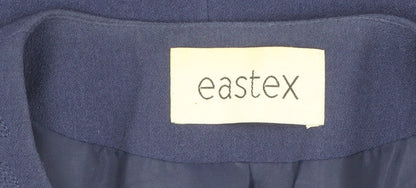 Eastex Women's Blue Suit Jacket, Size 16, Classic Style