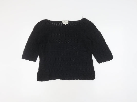 Womens UK Size 8 NEXT Black Pullover Jumper