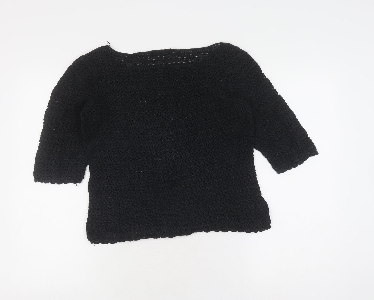 Womens UK Size 8 NEXT Black Pullover Jumper