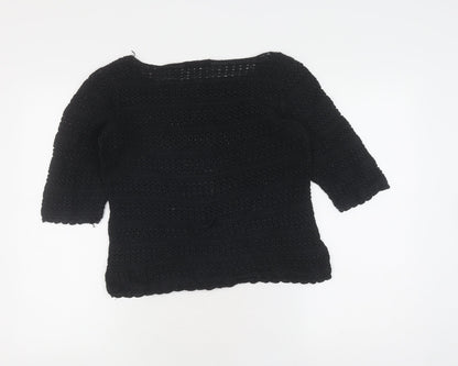 Womens UK Size 8 NEXT Black Pullover Jumper