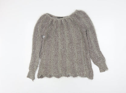 Womens UK Size S QED London Multicoloured Pullover Jumper